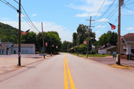 Paden city main street
